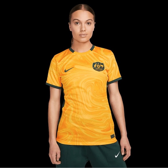 NWT Nike Authentic Australia Matildas 2023 Soccer Home Jersey Ladies XL - Picture 1 of 15